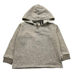 PETIT INDI felpa tinta unita con cappuccio Grigio per Neonato AW24BK7710N GRIGIO PETIT INDI