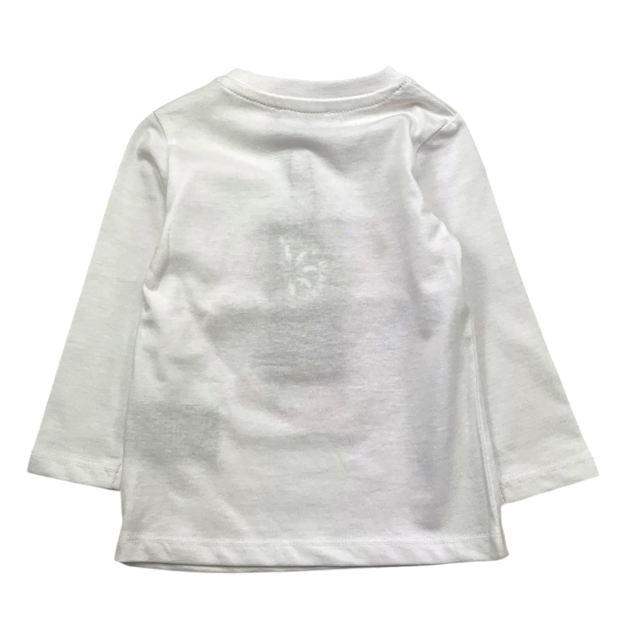 JOHN RICHMOND shirt girocollo tinta unita con stampa in contrasto Bianco per Neonata RIA25070TS BIANCO JOHN RICHMOND