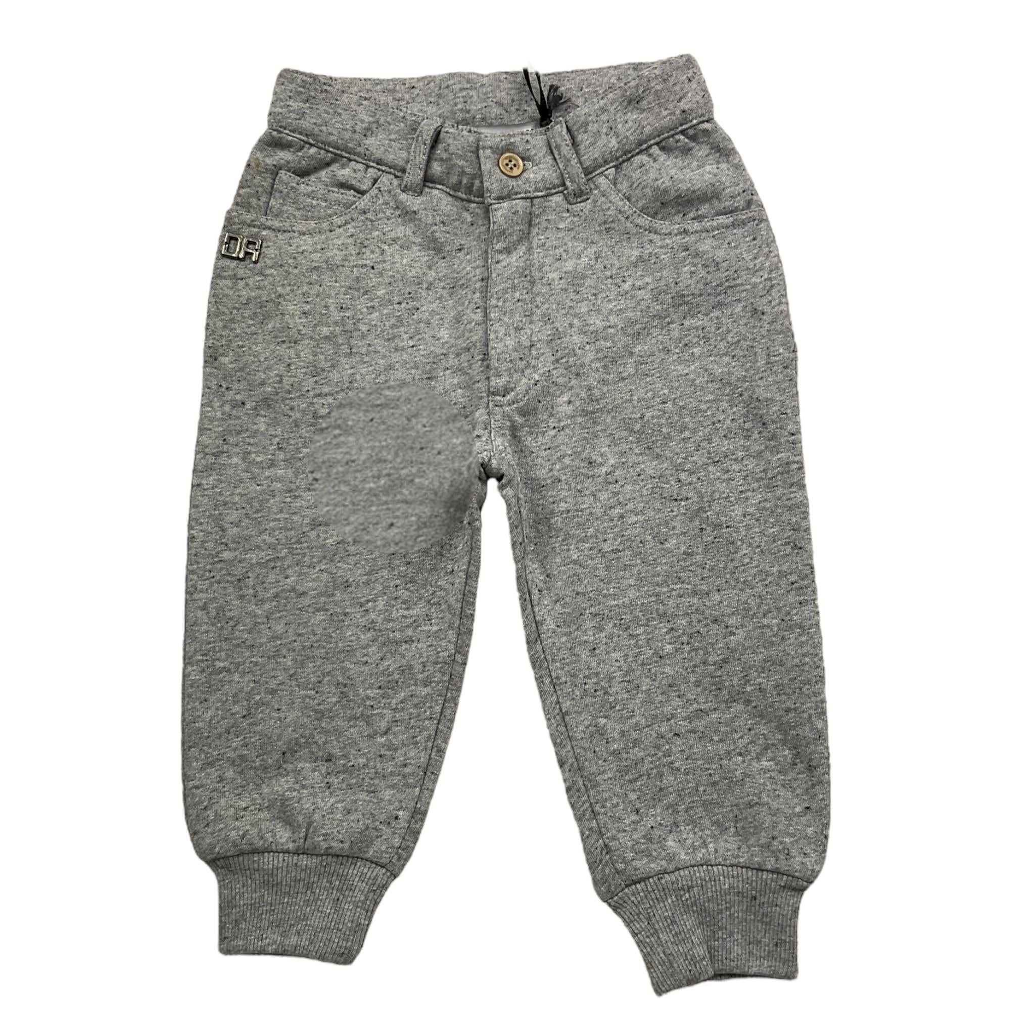 DANIELE ALESSANDRINI pantalone tinta unita con elastico in vita Grigio per Neonato PAN0147 GRIGIO DANIELE ALESSANDRINI