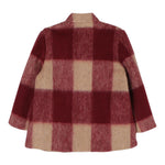 FAY cappotto bicolore con fantasia quadri Bordeaux per Bambino FV2A67 BORDEAUX FAY