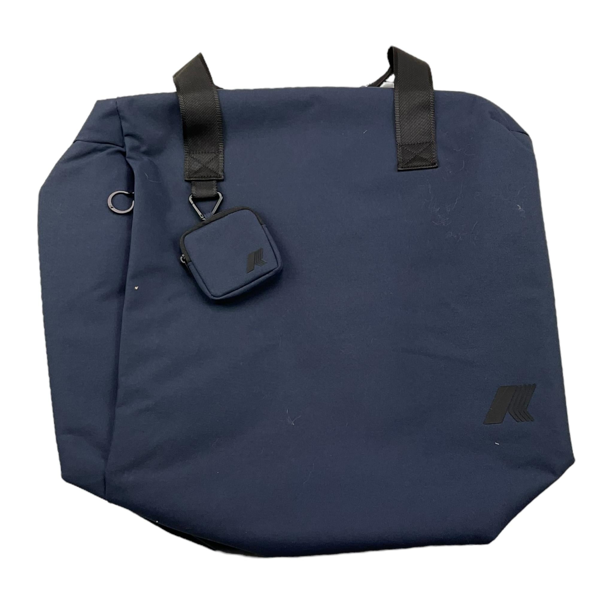 K-WAY borsone tinta unita con logo Blu per Bambino K4136RW BLU K-WAY