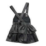 LIU JO salopettes tinta unita in ecopelle Nero per Neonata KF3025NX NERO LIU JO