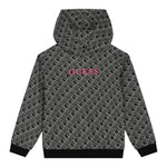 GUESS felpa chiusa con cappuccio stampe logo Nero per Bambina J4YQ00KA6R4 NERO GUESS