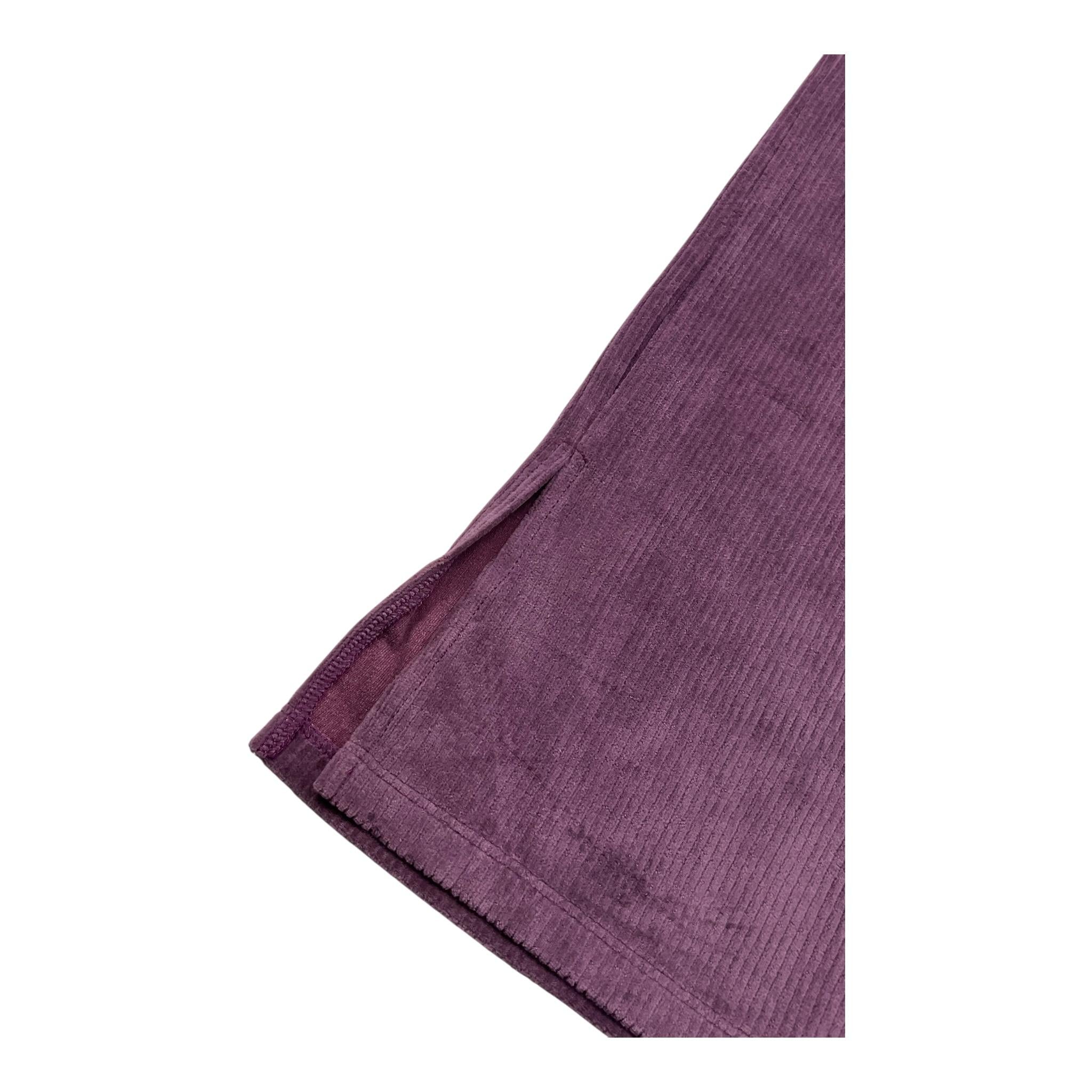 LA STUPENDERIA pantalone tinta unita modello zampa in velluto Viola per Bambina TJPN42 VIOLA LA STUPENDERIA