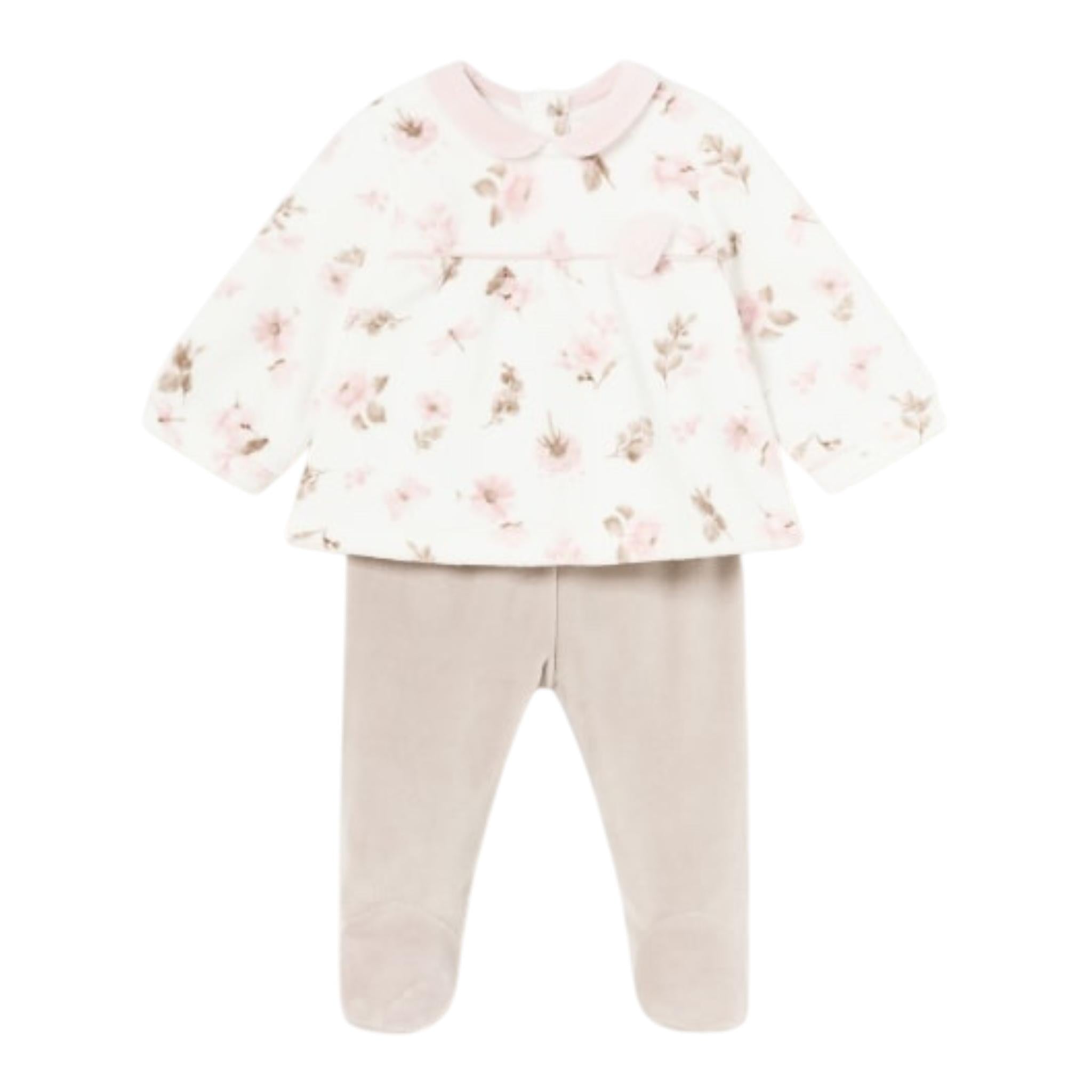 MAYORAL completo 2pz bicolore maglia-ghettina Bianco/rosa per Neonata 2506 BIANCO/ROSA MAYORAL