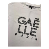 GAELLE t-shirt girocollo tinta unita con stampa in contrasto Bianco per Bambina 2742M00314 BIANCO GAELLE
