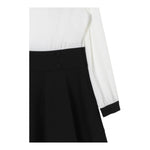 TWINSET abito bicolore con profili in contrasto Bianco/nero per Bambina 242GJ2113 BIANCO/NERO TWINSET