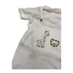 MAGNIFICIO DI VERONA complet 2 pezzi t-shirt-salopette Panna per Neonato 045107 PANNA MAGNIFICIO DI VERONA