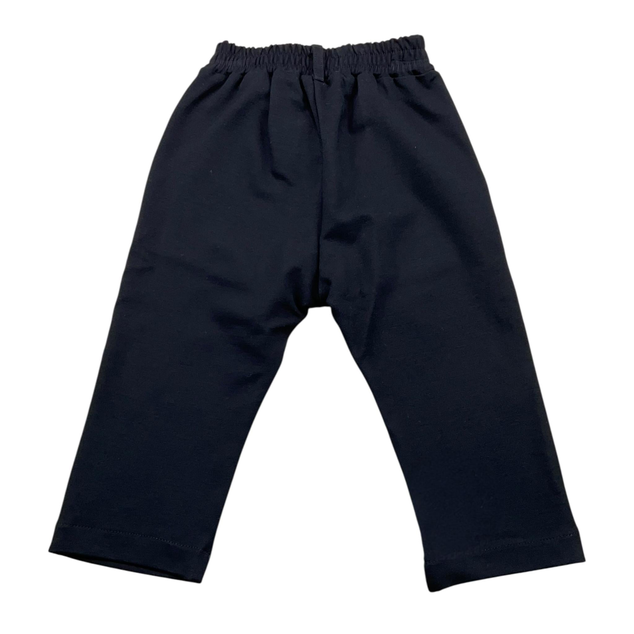 CICCINO pantalone tinta unita cn elastico in vita Blu per Neonato CCB0326 BLU CICCINO