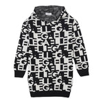 GAELLE abito tinta unita logato con cappuccio Nero per Bambina 2741VW00420 NERO GAELLE