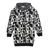 GAELLE abito tinta unita logato con cappuccio Nero per Bambina 2741VW00420 NERO GAELLE