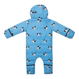 SAINT BARTH eskimo tinta unita con stampa fantasia Azzurro per Neonata GLC001 AZZURRO SAINT BARTH