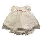 LA STUPENDERIA abito mezza manica tinta unita con culotte Bianco per Neonata CBAB54S60 BIANCO LA STUPENDERIA