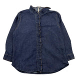 ZHOE & TOBIAH camicia in denim manica lunga tinta unita Blu per Bambina DDL2J BLU ZHOE & TOBIAH