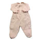 LALALU' tutina manica lunga tinta unita in ciniglia Rosa per Neonata TCL06NX ROSA LALALU'