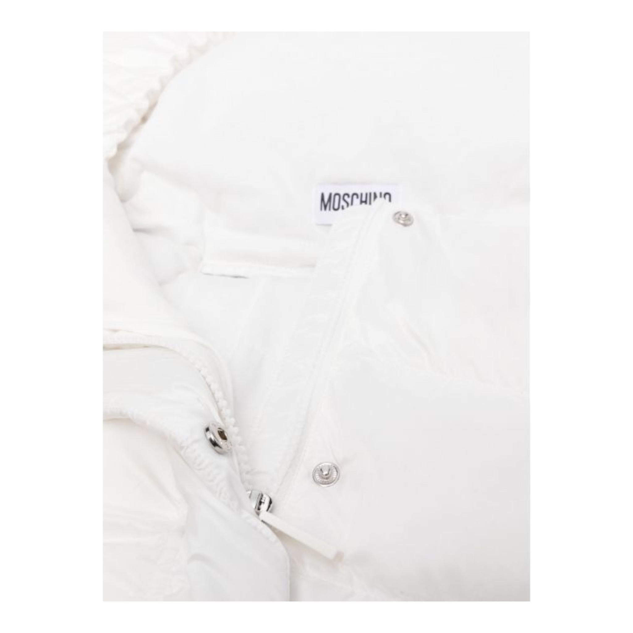 MOSCHINO sacco nanna tinta unita con bottoni Bianco per Neonata MUE00QL3A22 BIANCO MOSCHINO