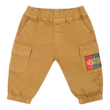 MOSCHINO pantalone tinta unita con tasche america Cammello per Bambino HUP07XX CAMMELLO MOSCHINO