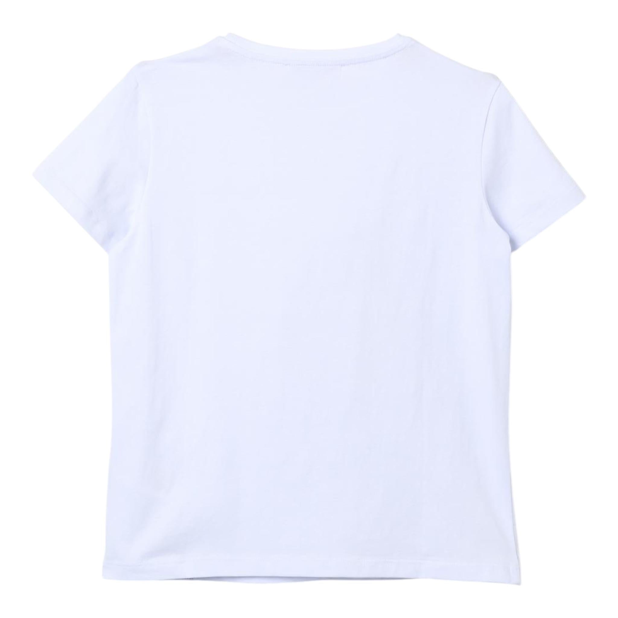 PATRIZIA PEPE t-shirt girocollo tinta unita cn stampa logo Bianco per Bambina 7M0861 BIANCO PATRIZIA PEPE