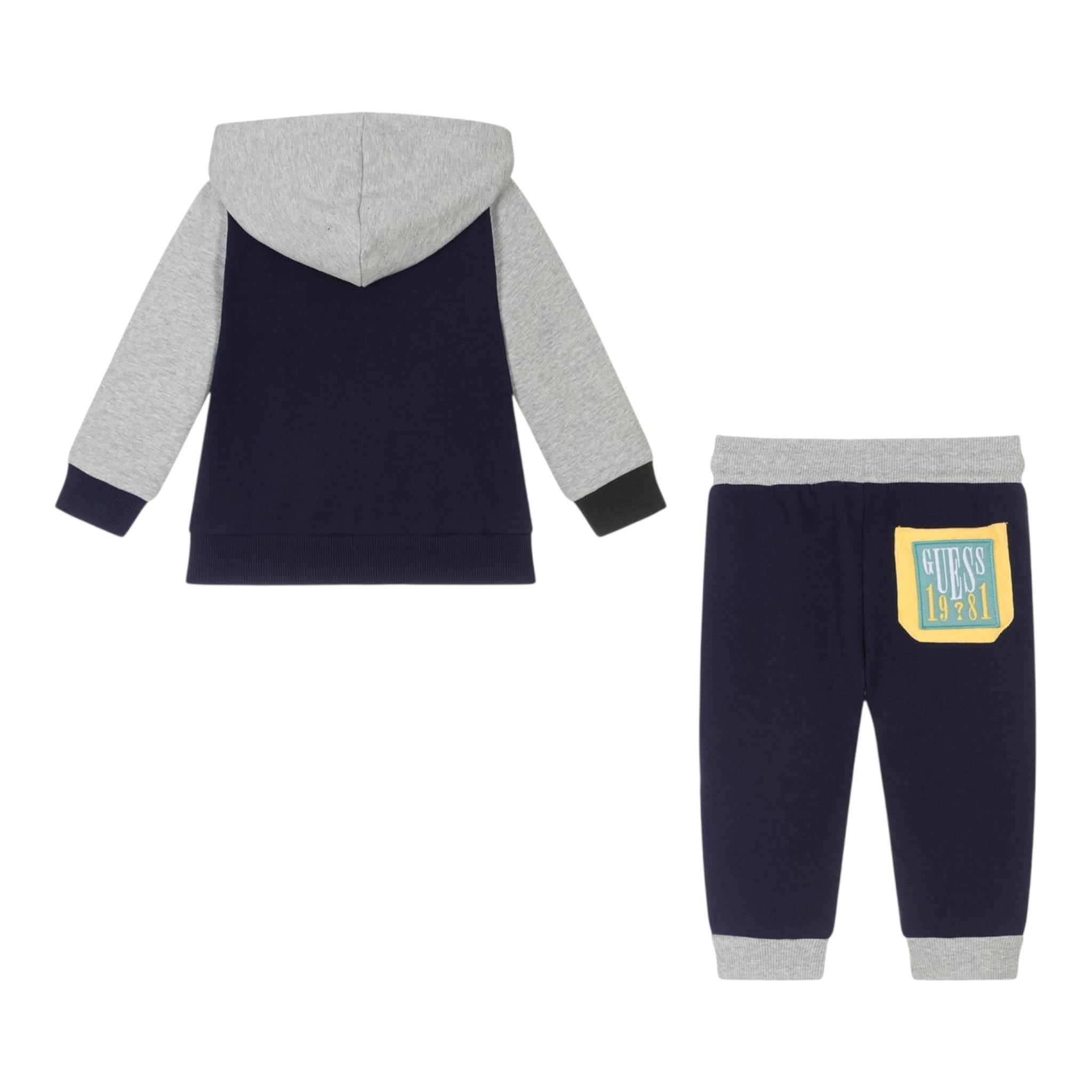 GUESS completo 2 pezzi felpa-pantalone tuta Blu per Bambino N4YG13KA6R3X BLU GUESS