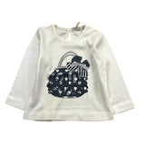 EMC shirt gircollo tinta unita con stampa Bianco per Neonata BX2285 BIANCO EMC