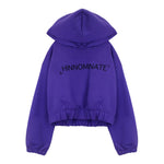 HINNOMINATE felpa chiusa tinta unita con cappuccio  Viola per Bambina 2641FY00031 VIOLA HINNOMINATE