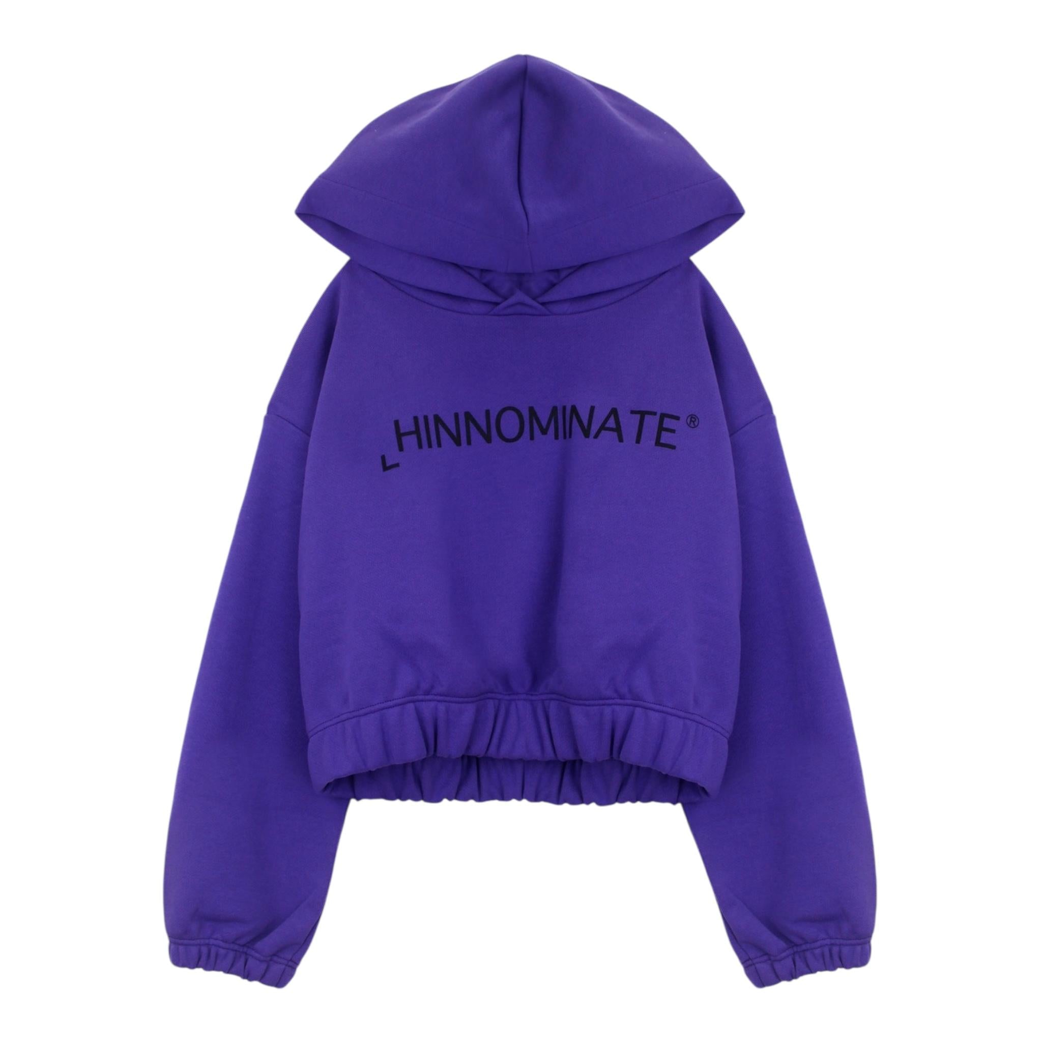 HINNOMINATE felpa chiusa tinta unita con cappuccio  Viola per Bambina 2641FY00031 VIOLA HINNOMINATE
