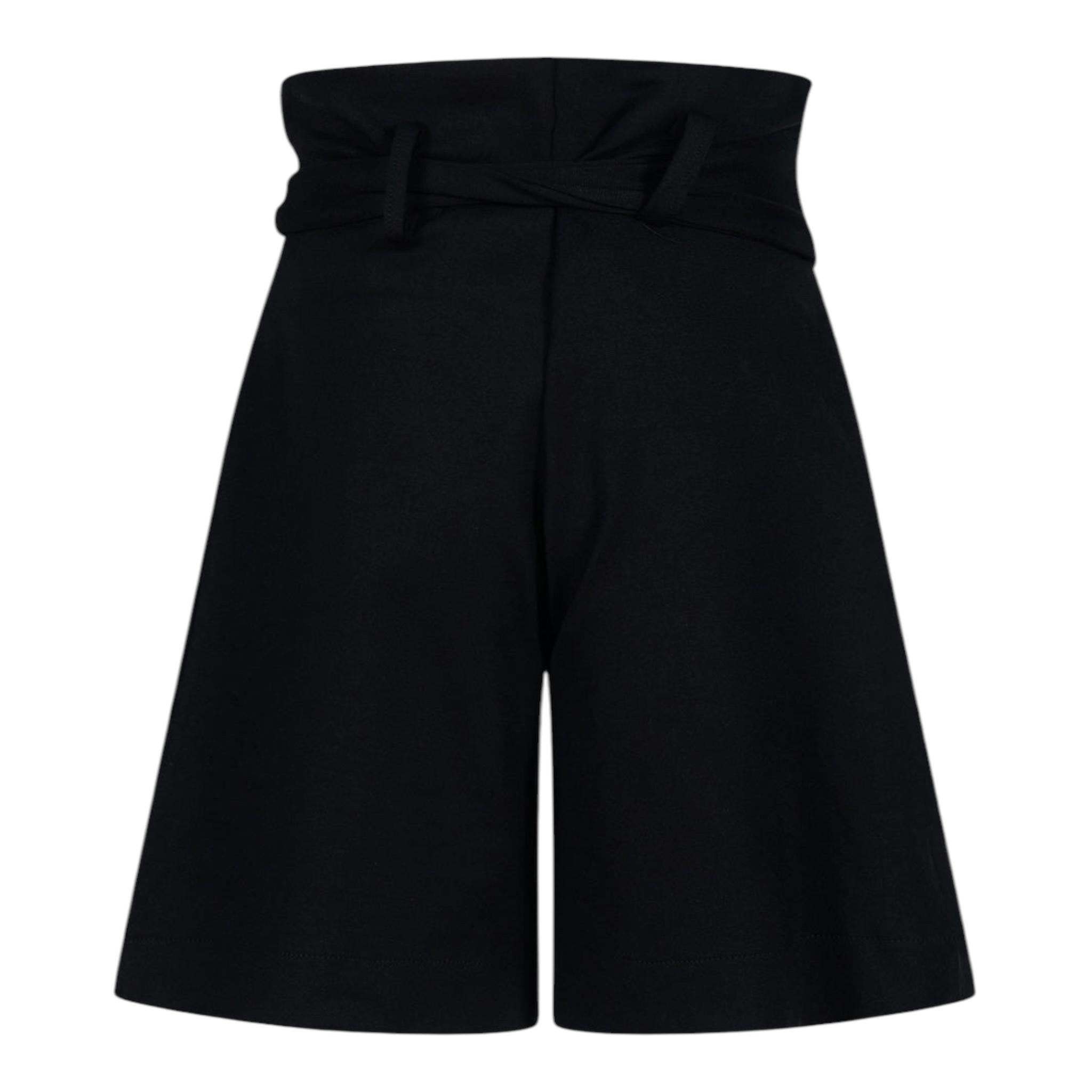FUN & FUN short tinta unita con cintura Nero per Bambina FCJSO00062 NERO FUN & FUN