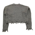 REFRIGIWEAR maglia girocollo tinta unita modello crop Grigio per Bambina RWG942 GRIGIO REFRIGIWEAR