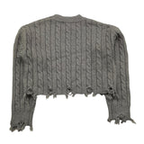 REFRIGIWEAR maglia girocollo tinta unita modello crop Grigio per Bambina RWG942 GRIGIO REFRIGIWEAR