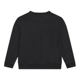 KARL LAGERFELD felpa chiusa girocollo tinta unita con logo Nero per Bambino W60314 NERO KARL LAGERFELD