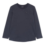 FAY shirt tinta unita girocollo con taschino Blu per Bambino FT8P20 BLU FAY