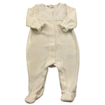 TARTINE ET CHOCOLAT tutina manica lunga tinta unita in ciniglia Bianco per Neonata TX54000 BIANCO TARTINE ET CHOCOLAT