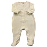 TARTINE ET CHOCOLAT tutina manica lunga tinta unita in ciniglia Bianco per Neonata TX54000 BIANCO TARTINE ET CHOCOLAT