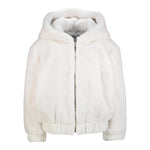 TWINSET pelliccia tinta unita con zip Bianco per Bambina 242GJ2200 BIANCO TWINSET
