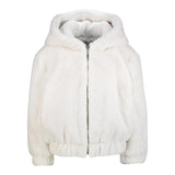 TWINSET pelliccia tinta unita con zip Bianco per Bambina 242GJ2200 BIANCO TWINSET