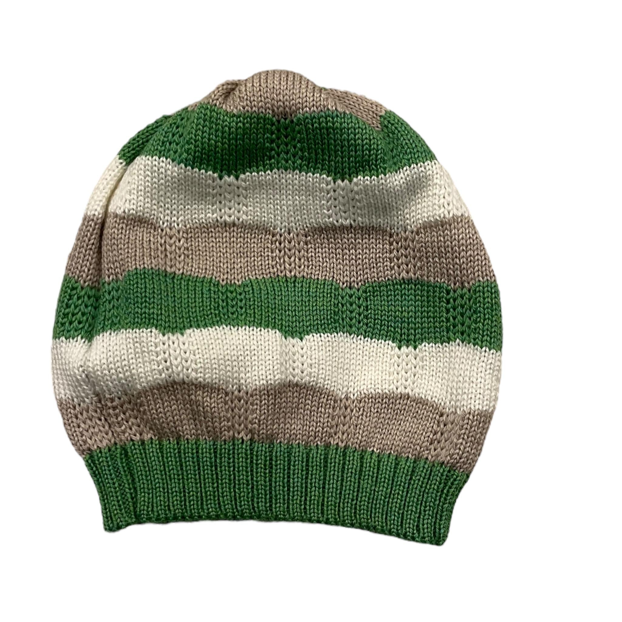 NINNAOH cappello tricolore con fantasia a righe Bianco per Neonato I2423CAF BIANCO NINNAOH