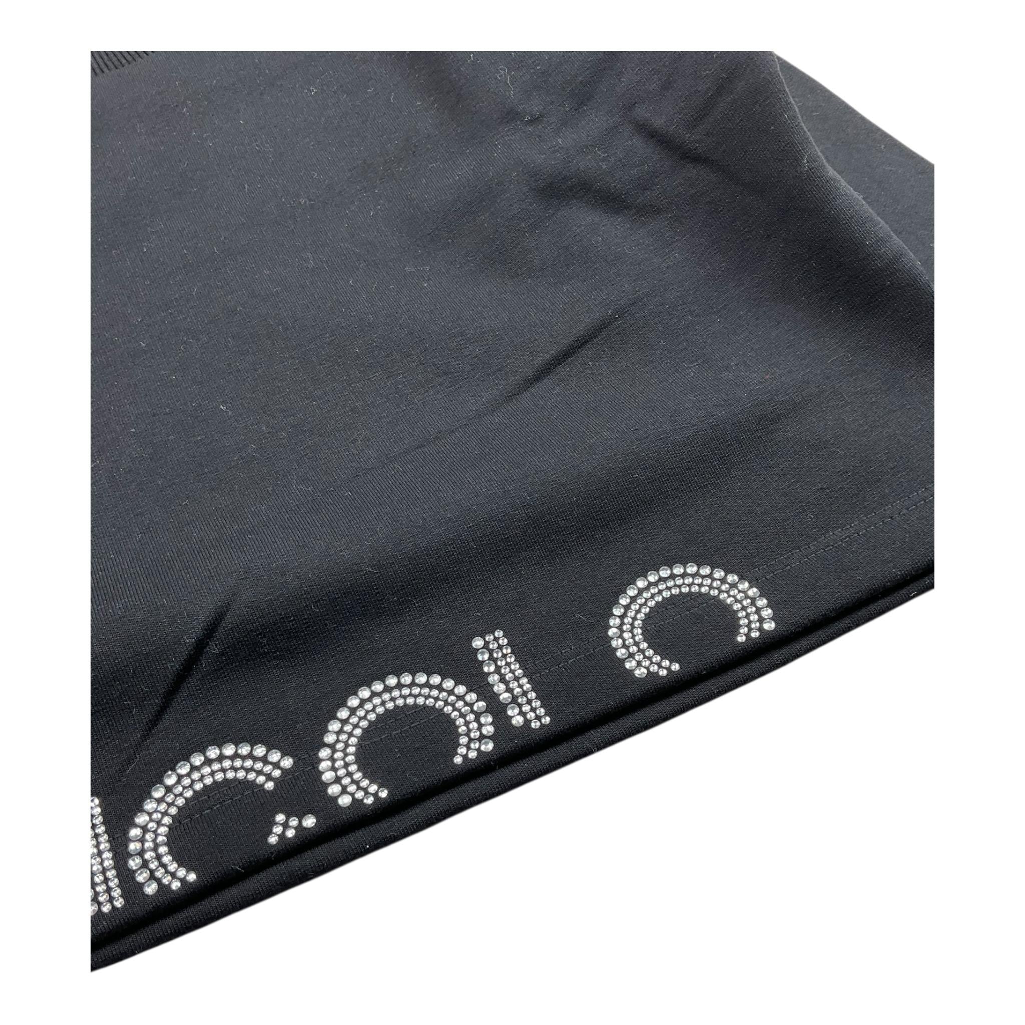 VICOLO felpa girocollo tinta unita con brillantini Nero per Bambina 3141FY00177 NERO VICOLO