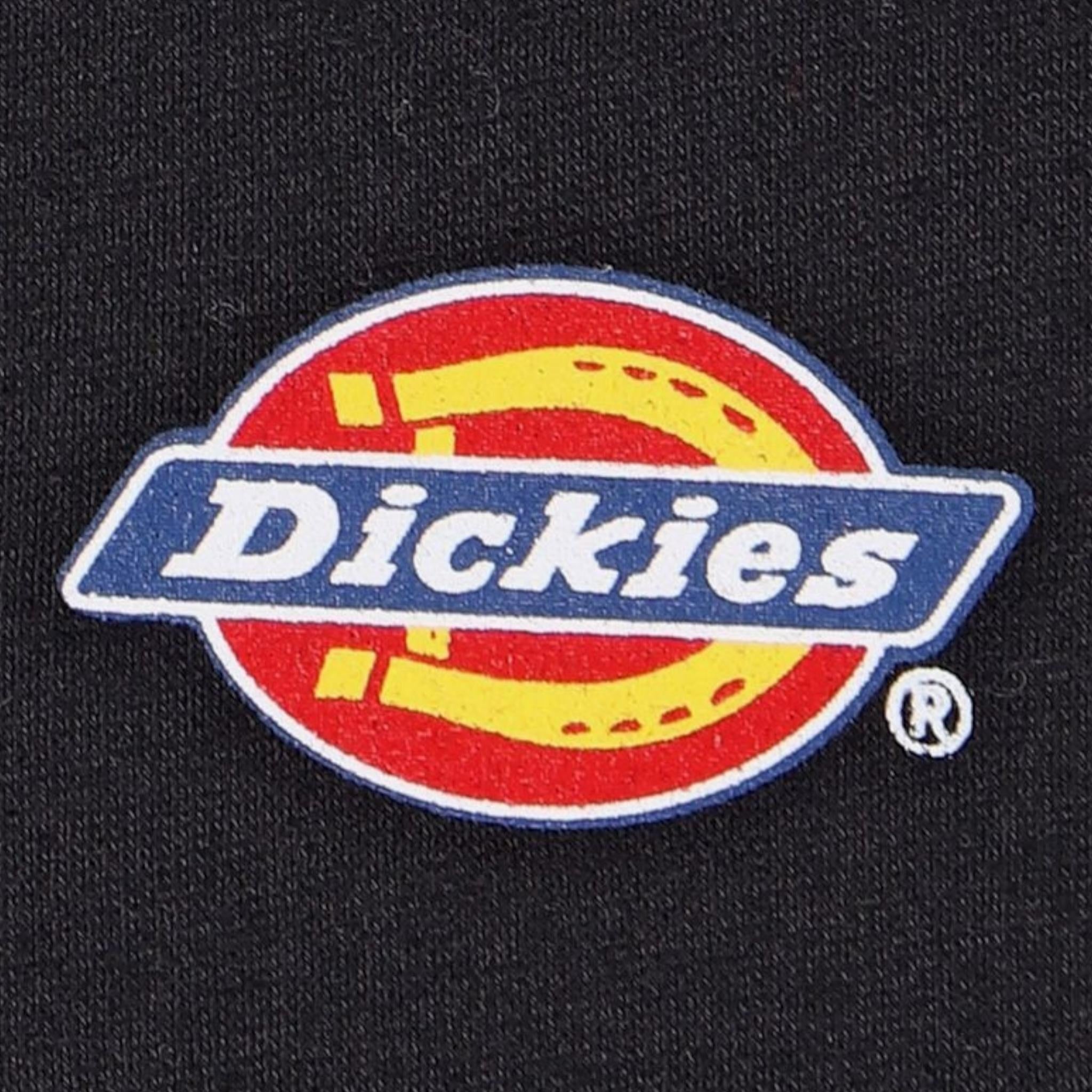 DICKIES t-shirt tinta unita girocollo con logo Nero per Bambino 520043953500100 NERO DICKIES