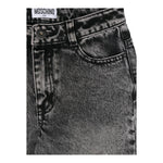 MOSCHINO jeans tinta unita con 5 tasche Nero per Bambina HAP069XX NERO MOSCHINO