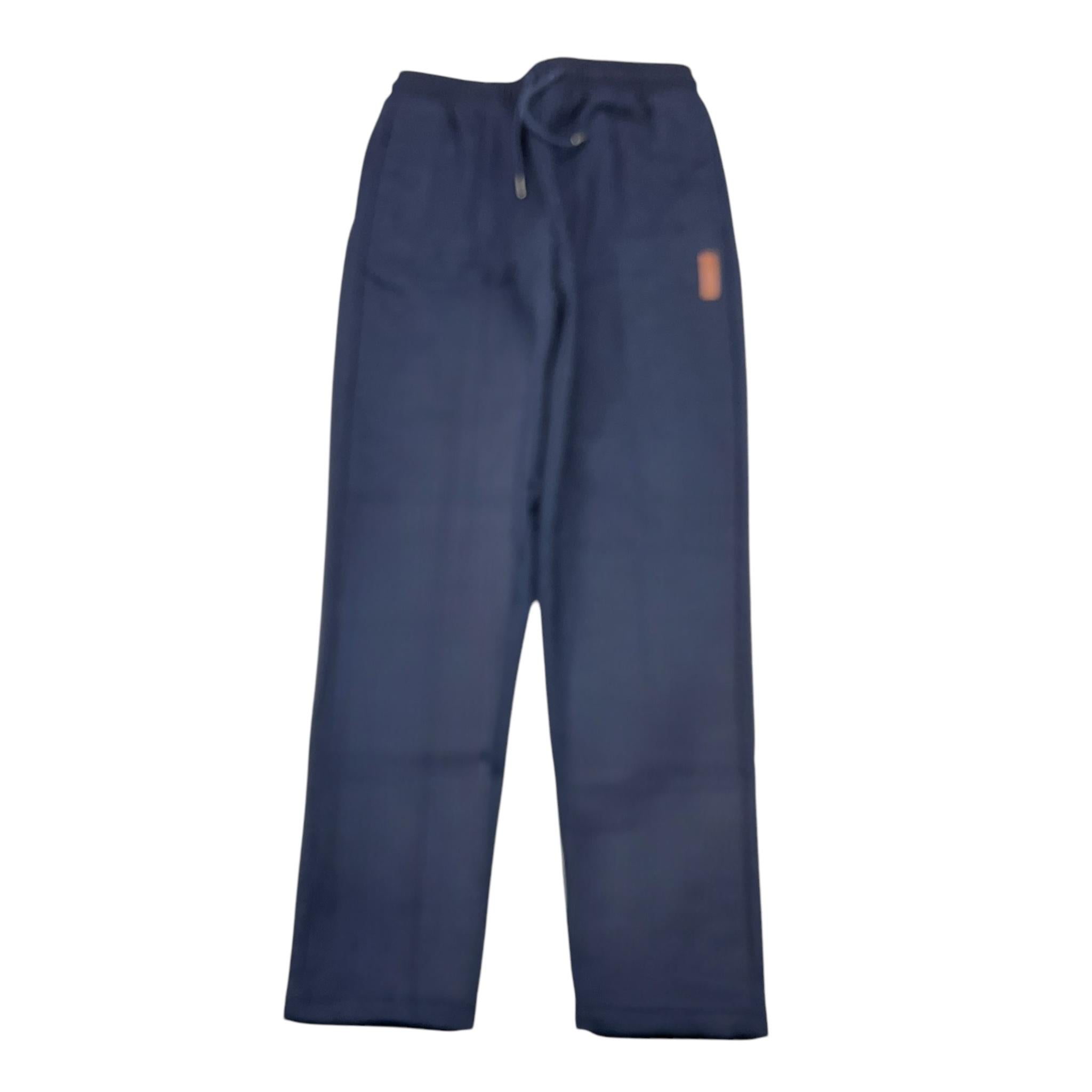TRUSSARDI pantalone tinta unita con elastico in vita Blu per Bambino TBA24004PA BLU TRUSSARDI