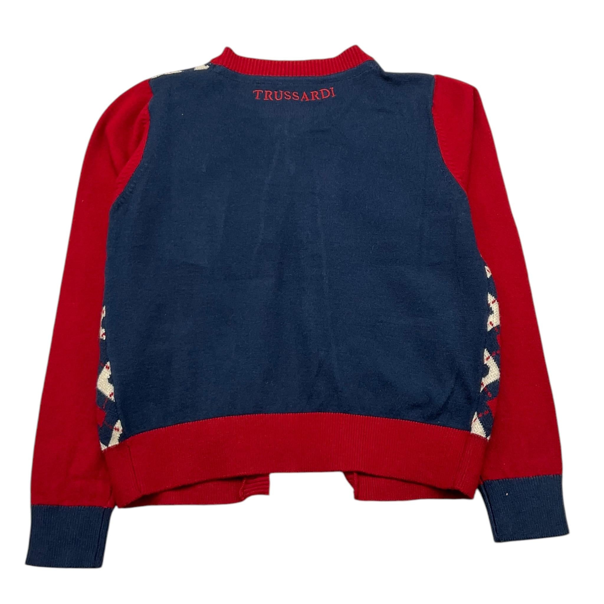 TRUSSARDI cardigan stampa fantasia Rosso per Bambina TGA250565CD ROSSO TRUSSARDI