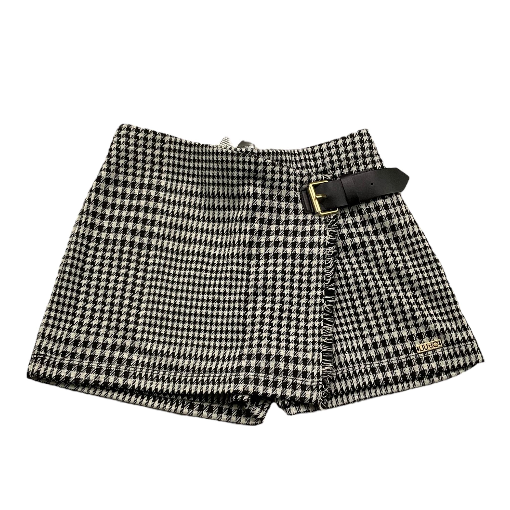 LIU JO short stampa fantasia con fibia Nero per Bambina KF4014 NERO LIU JO