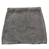 DIESEL gonna tinta unita con logo Argento per Bambina J02070 ARGENTO DIESEL