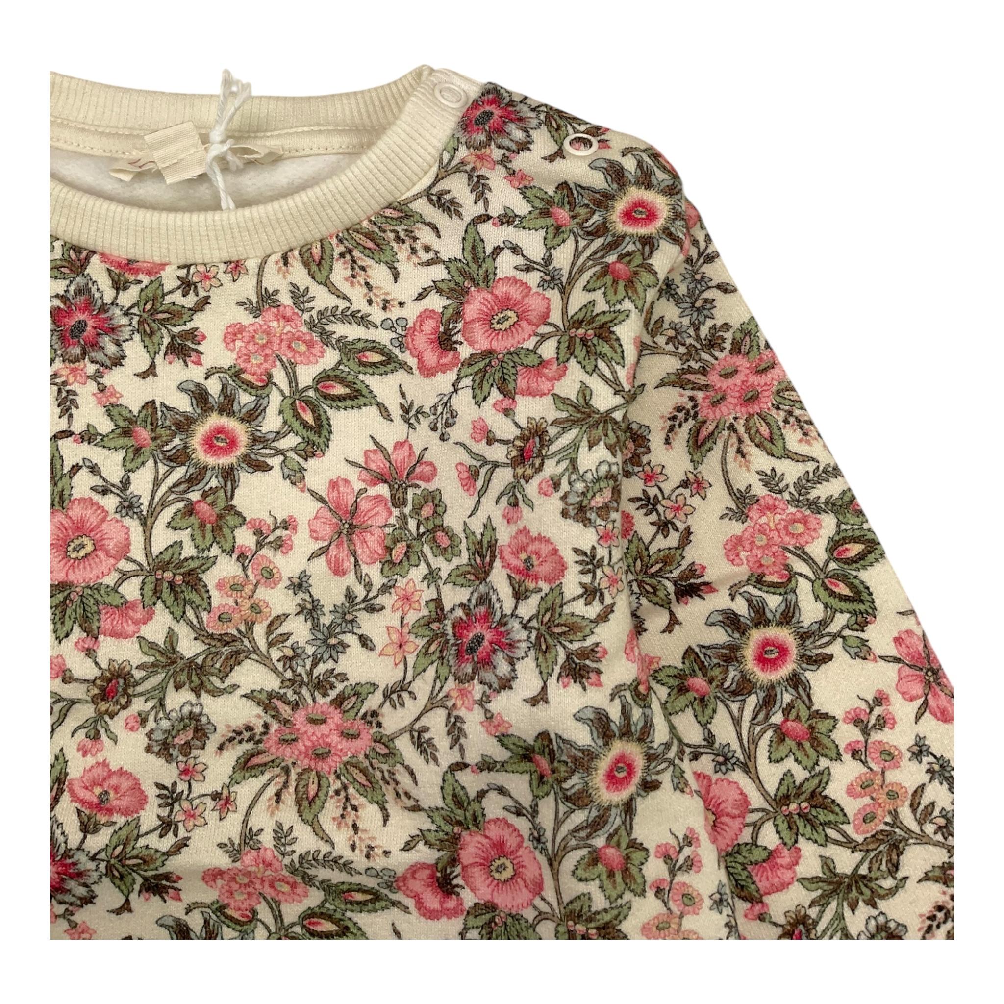 LOUISE MISHA felpa girocollo tinta unita con stampa fiori Panna per Neonata FRPW24 PANNA LOUISE MISHA
