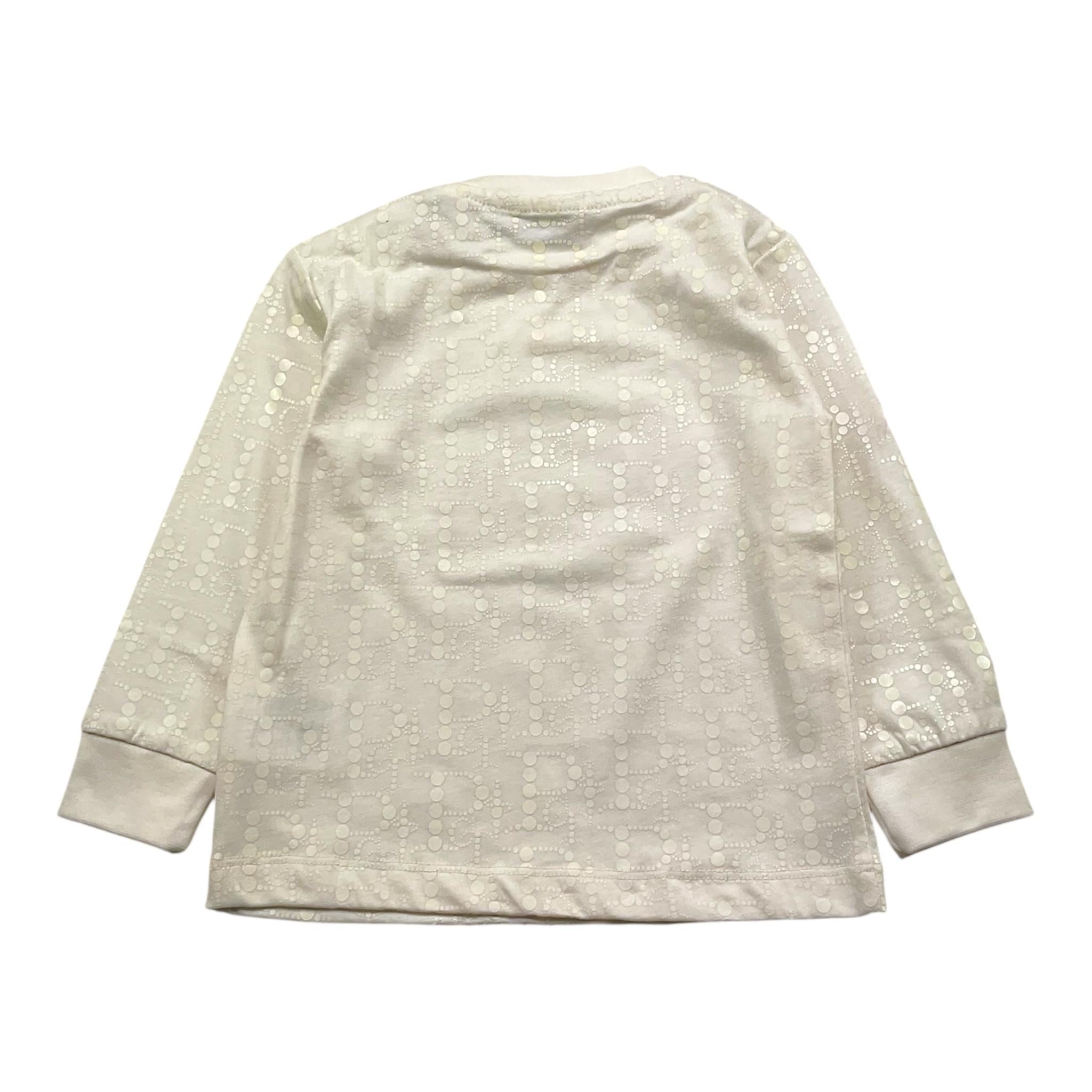CESARE PACIOTTI shirt girocollo tinta unita con stampa Panna per Neonato TSP5351BXN PANNA CESARE PACIOTTI