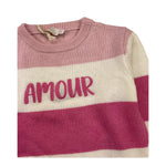 NANAN maglia girocollo tricolore Rosa per Bambina I24554 ROSA NANAN