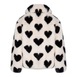 SAINT BARTH pelliccia bicolore con fantasia Bianco/nero per Neonata AVELINE BIANCO/NERO SAINT BARTH