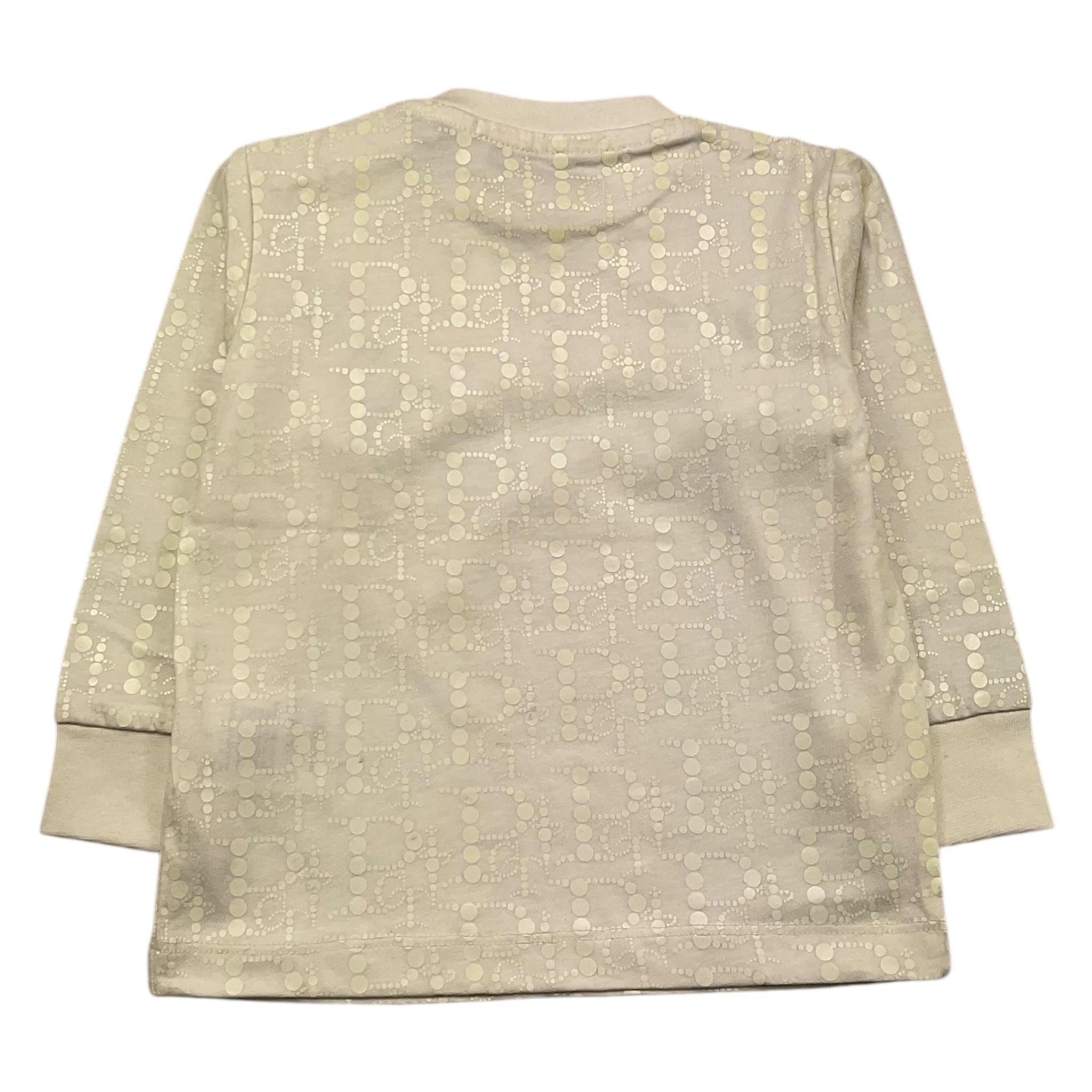 CESARE PACIOTTI shirt girocollo tinta unita con stampa Panna per Bambino TSP5351BJ PANNA CESARE PACIOTTI