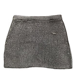 DIESEL gonna tinta unita con logo Argento per Bambina J02070 ARGENTO DIESEL