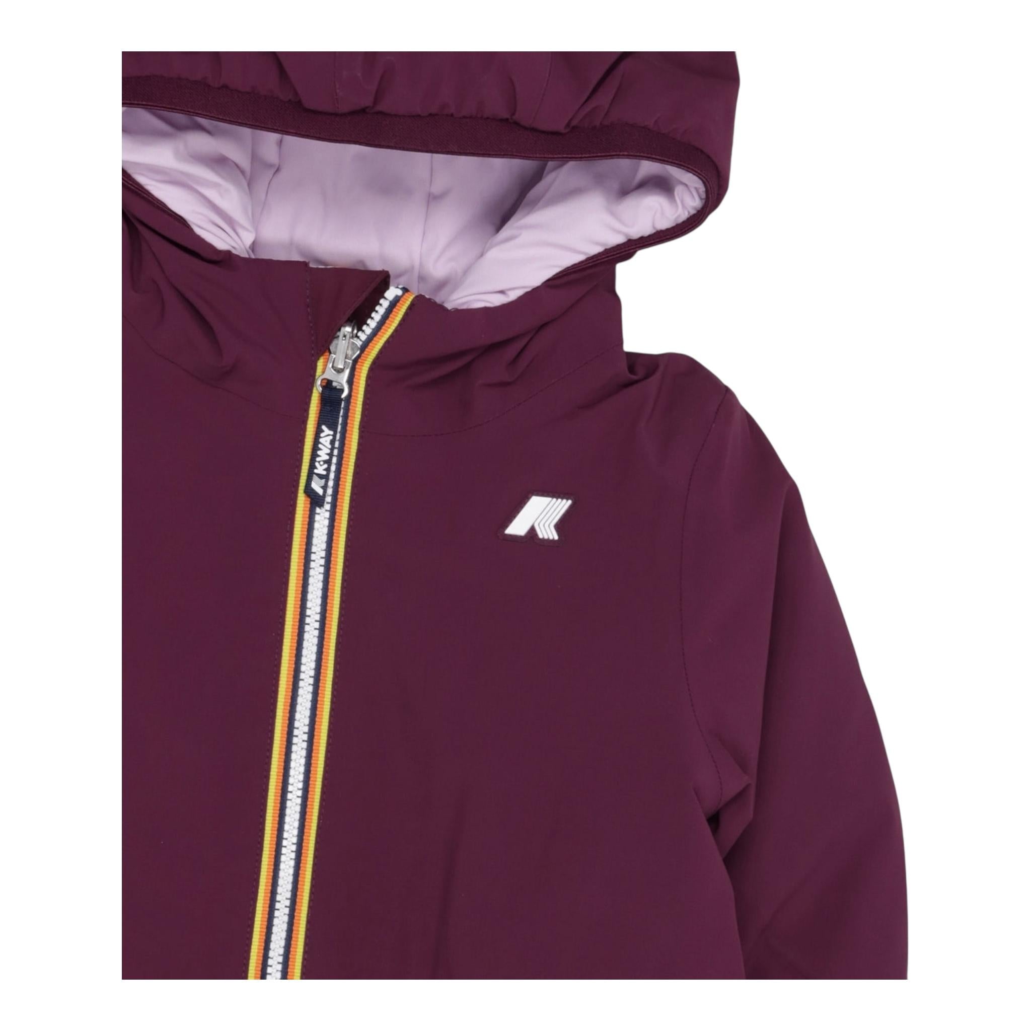 K-WAY giubbino bicolore reversibile Bordeaux/lilla per Neonata K71338WXX BORDEAUX/LILLA K-WAY